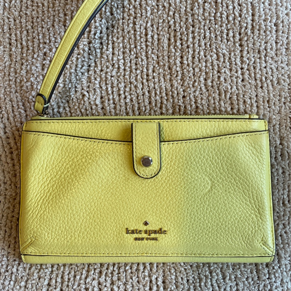 Kate Spade Lemon Wristlet Clutch